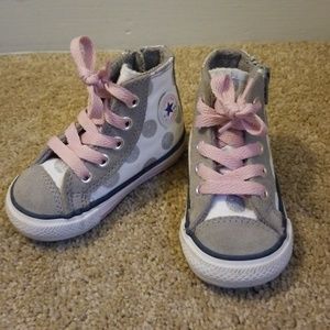 Converse Shoes - Grey and pink converse shoes Converse Shoes - Grey and pink converse shoes